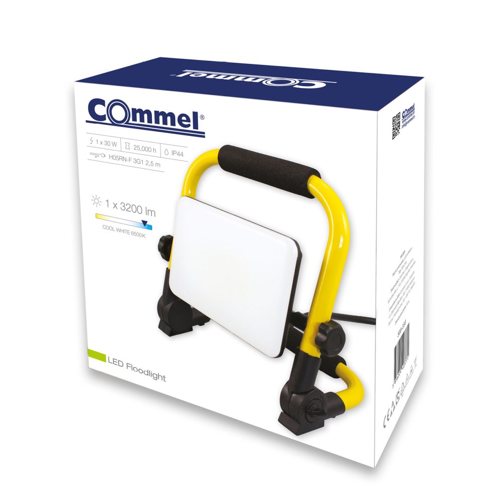 COMMEL LED reflektor na stalku 30W 6500K 3200lm crni 308-233 - Image 2