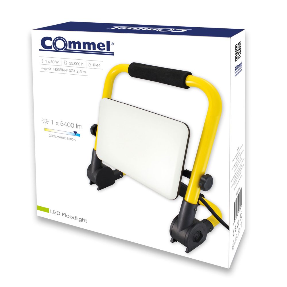 COMMEL LED reflektor na stalku 50W 6500K 5400lm crni 308-253 - Image 2