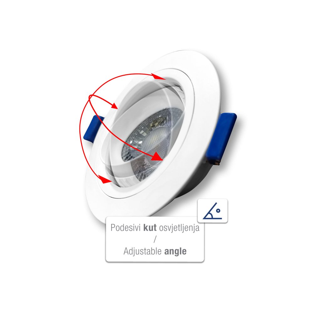 COMMEL LED svjetiljka ugradbena 5W 4000K 370lm bijela 336-127 - Image 2