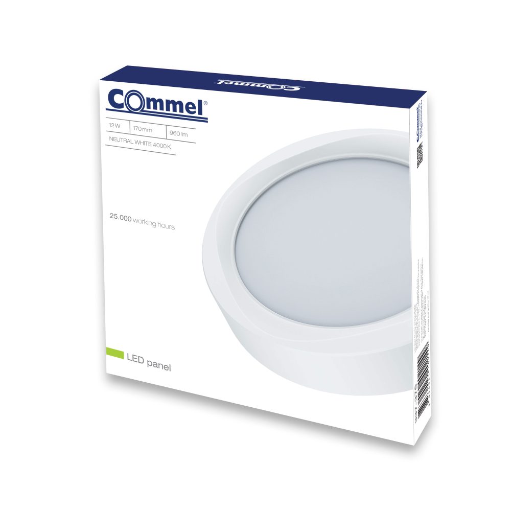 COMMEL LED panel 12W, 4000K, 1200lm, bijeli 337-376 - Image 2