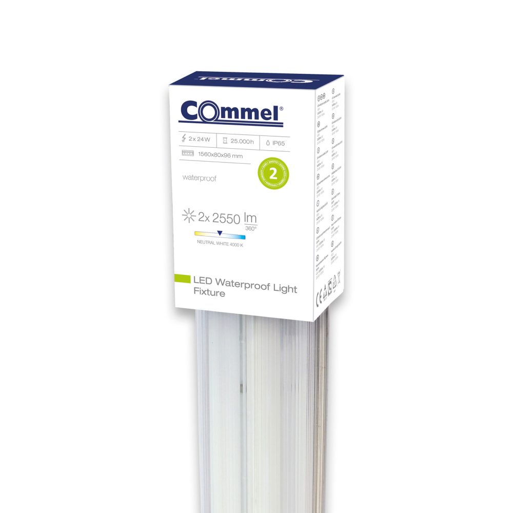 COMMEL LED svjetiljka 2x24W 4000K 2x2550lm bijela 344-609 - Image 2