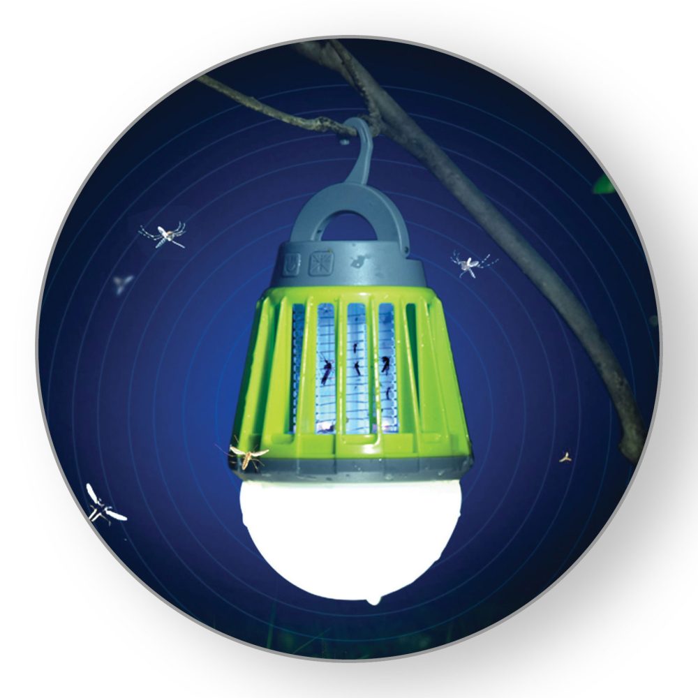 COMMEL LED prenosiva svjetiljka s mrežom za hvatanje komaraca 180lm zelena 401-711 - Image 2
