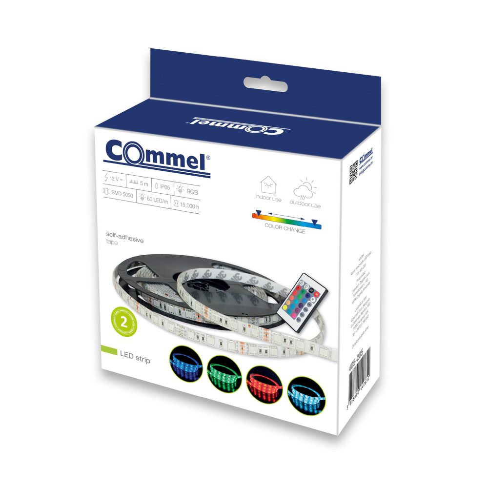 COMMEL LED traka 5m 5050 SMD RGB samoljepiva 405-205 - Image 2