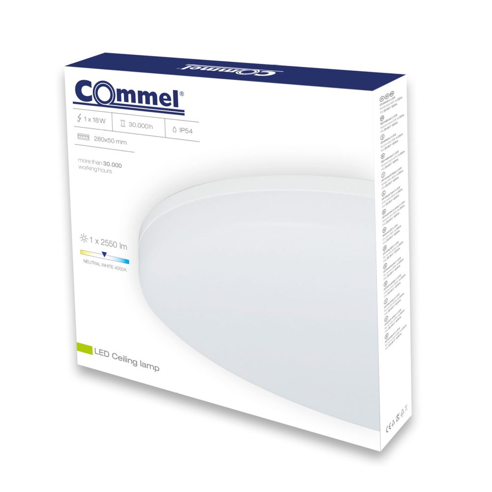 COMMEL LED plafonjera 18W, 4000K, 2550lm 407-102 - Image 2