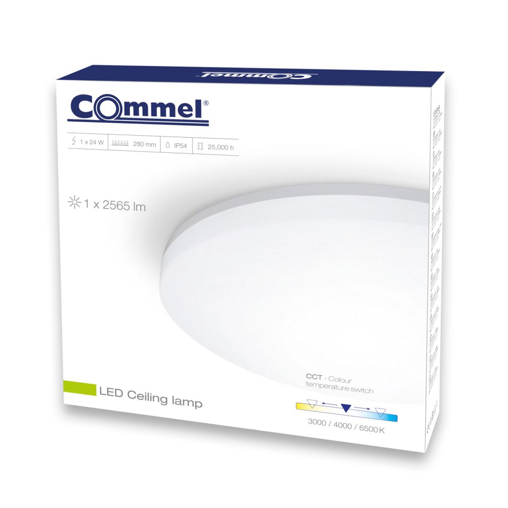 COMMEL LED plafonjera 24W, 3000/4000/6000K, 2400lm, sklopka 407-106 - Image 2