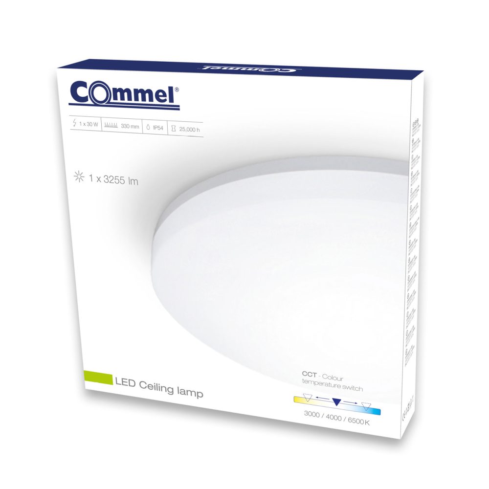 COMMEL LED plafonjera 30W, 3000/4000/6000K, 3000lm, sklopka 407-107 - Image 2