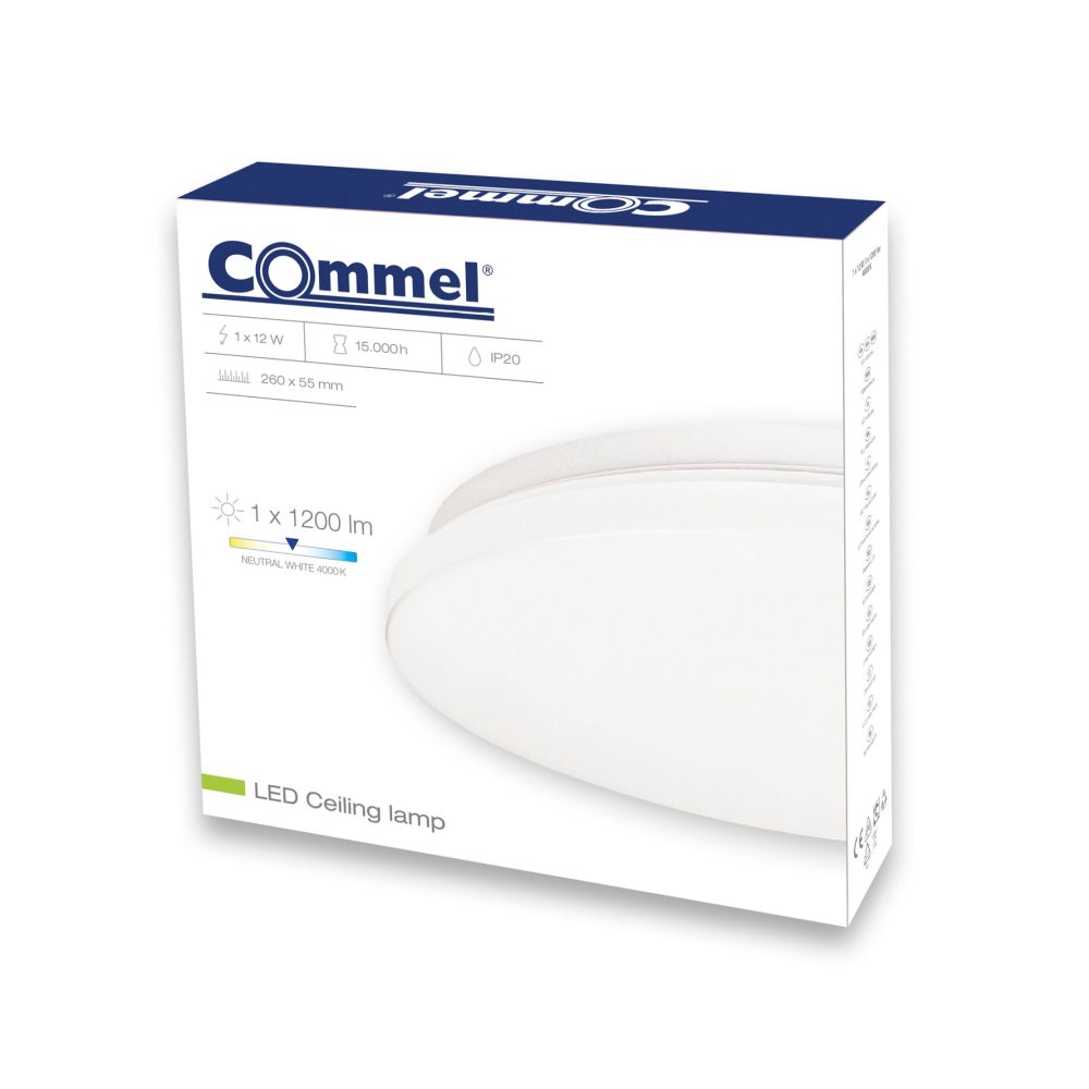 COMMEL LED plafonjera 12W, 4000K, 1200lm 407-125 - Image 2