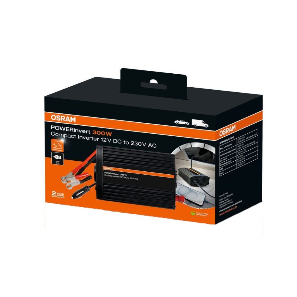 OSRAM pretvarač napona POWERinvert 12V - 230V USB - Image 3