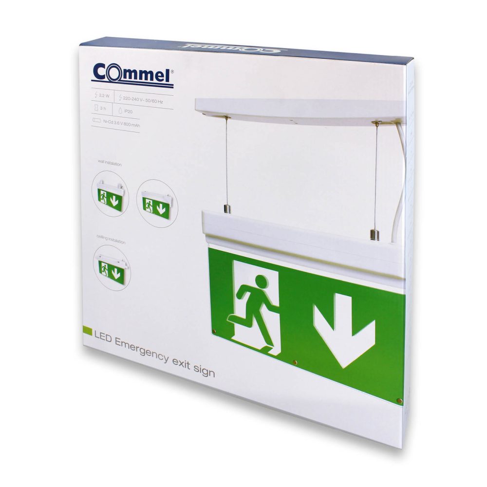 COMMEL LED svjetlosni znak za nužni izlaz 2,2W 346-203 - Image 3