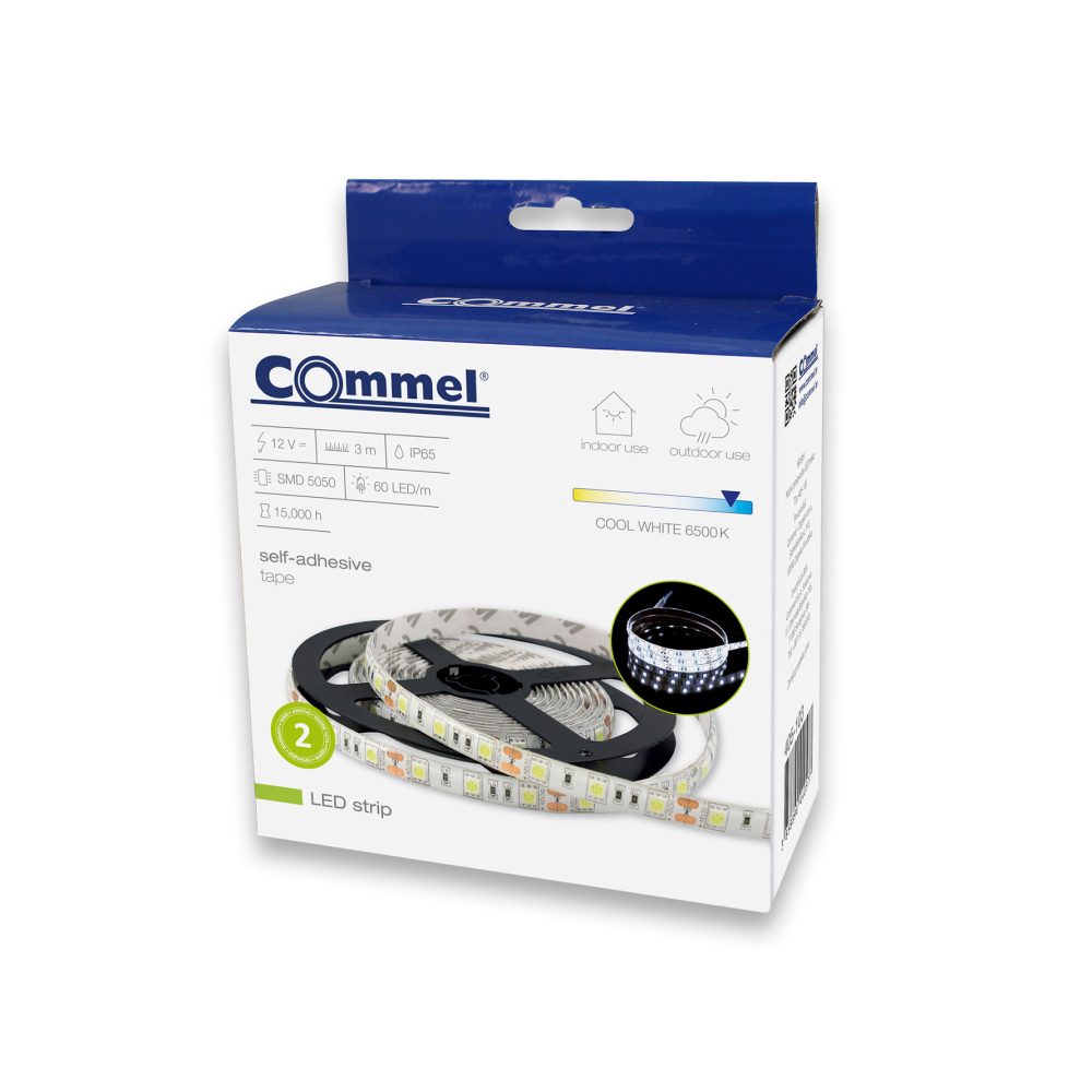 COMMEL LED traka 3m 5050 SMD 6500K samoljepiva 405-103 - Image 3