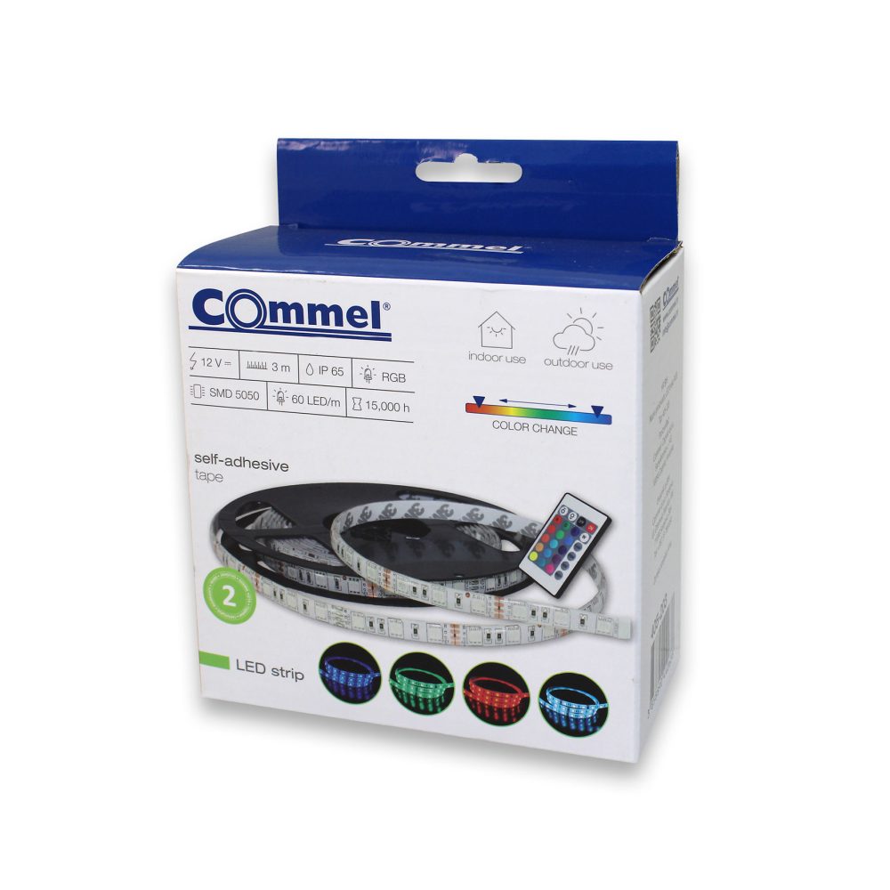 COMMEL LED traka 3m 5050 SMD RGB samoljepiva 405-203 - Image 3