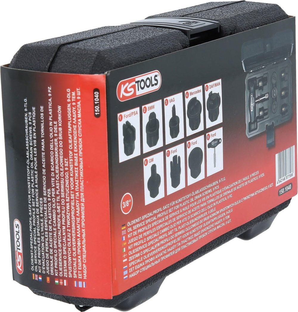 KS TOOLS set specijalnih vijaka za servisiranje ulja 3/8'' 9 dj. 1501040-KST - Image 4