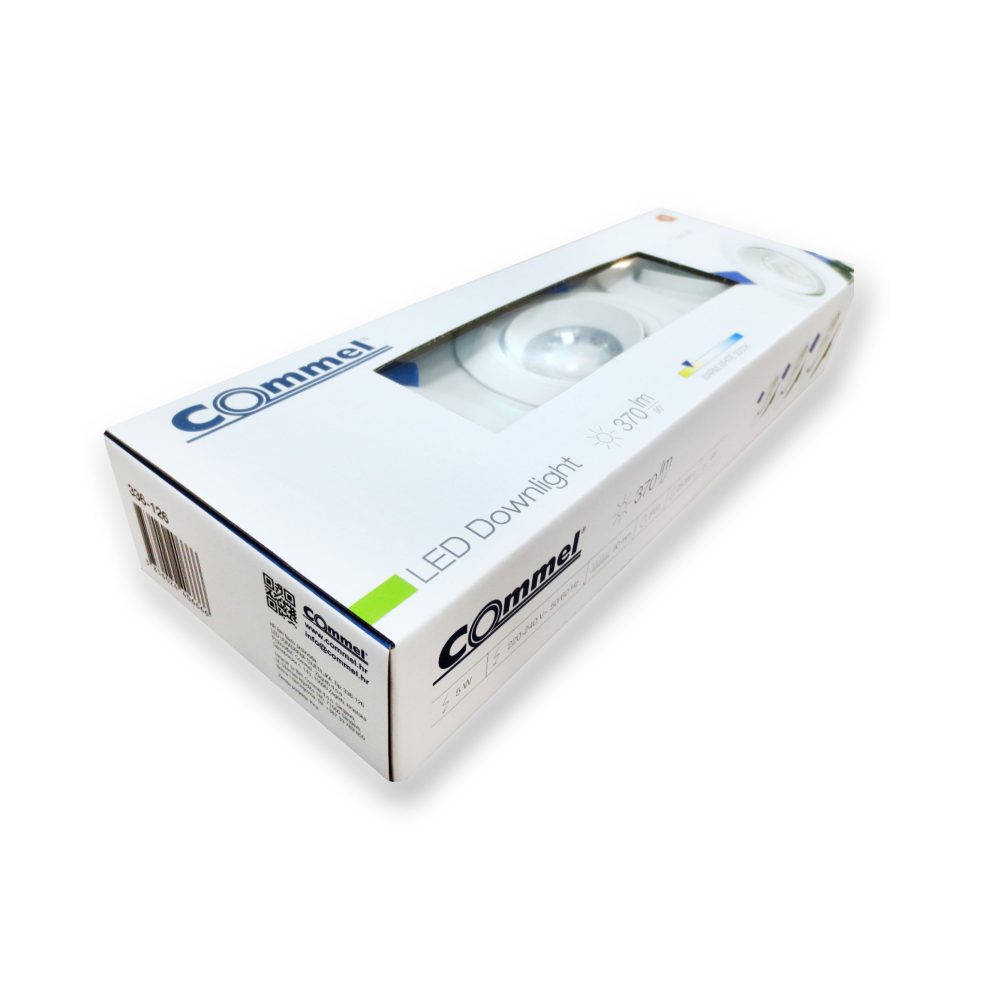 COMMEL LED svjetiljka ugradbena 5W 3000K 370lm bijela 336-126 - Image 4