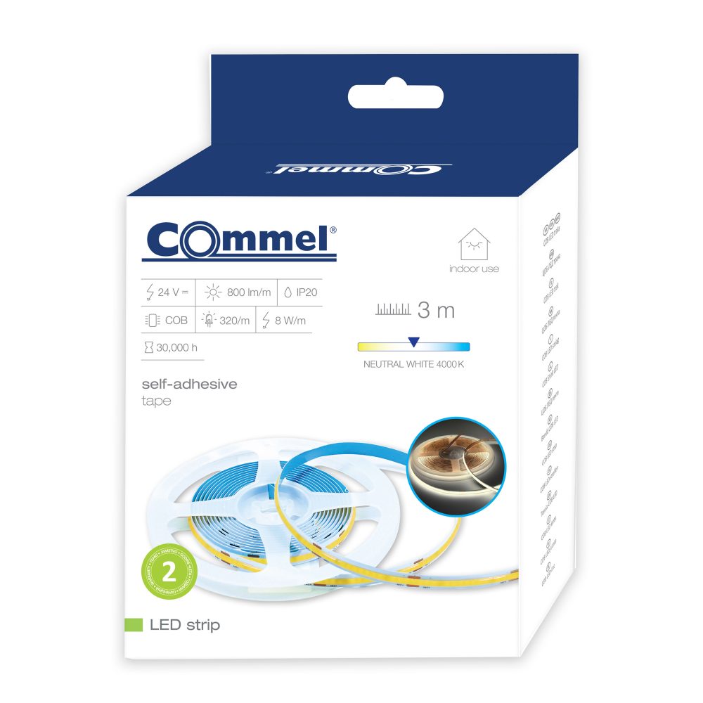 COMMEL LED traka 3m COB 4000K samoljepiva 405-163 - Image 4