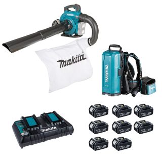 MAKITA aku usisavač-puhalo za lišće DUB363ZV 8xAku 18+18V 5,0Ah