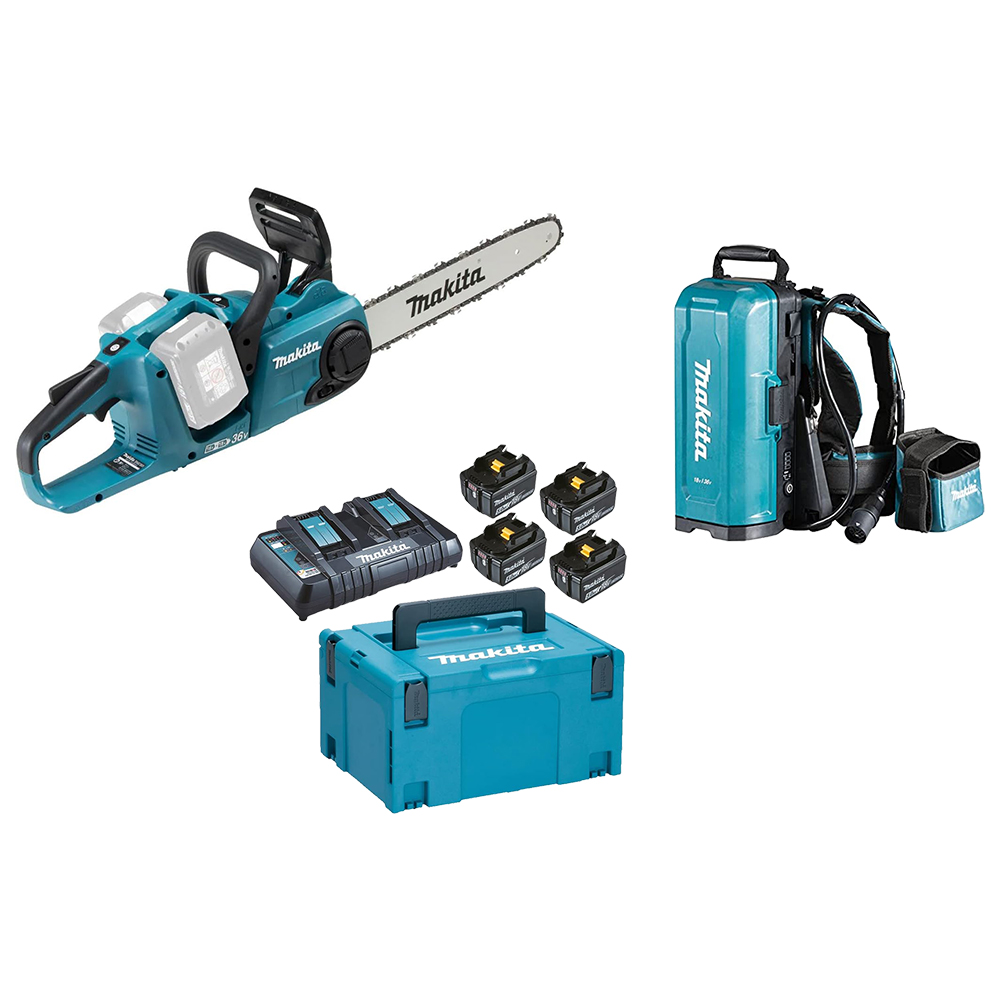 MAKITA aku lančana pila DUC353Z 4xAku 18+18V 5,0Ah