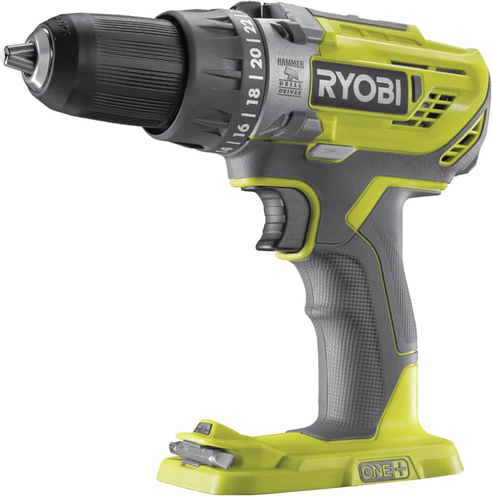 RYOBI aku udarna bušilica-odvijač R18PD3-220S 2xAku 18V 2,0Ah torba - Image 2