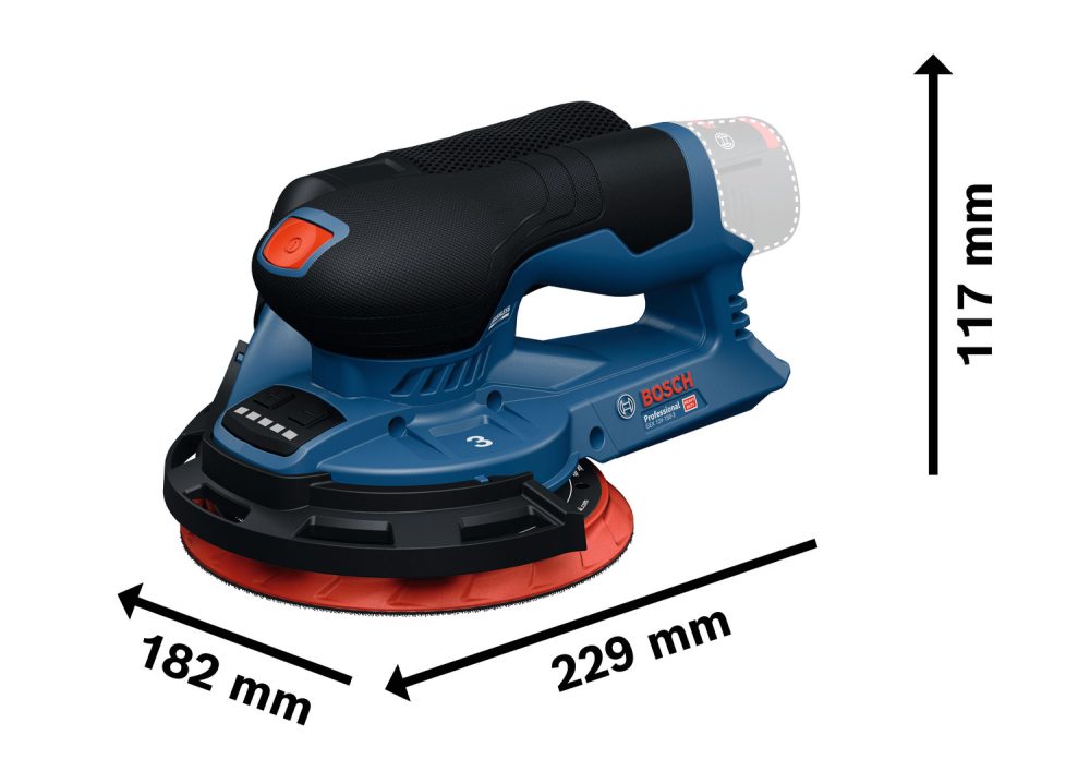 BOSCH aku ekscentarska brusilica GEX 12V-150-3 12V bez baterije L-Boxx - Image 3