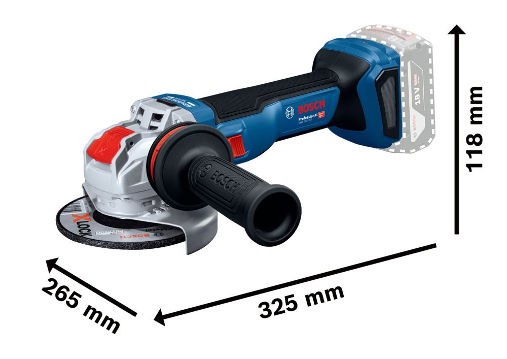 BOSCH aku kutna brusilica GWX 18V-11 S 18V bez baterije L-Boxx - Image 3