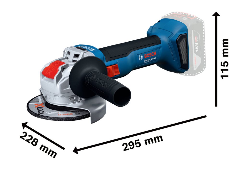 BOSCH aku kutna brusilica GWX 18V-8 18V bez baterije L-Boxx - Image 3