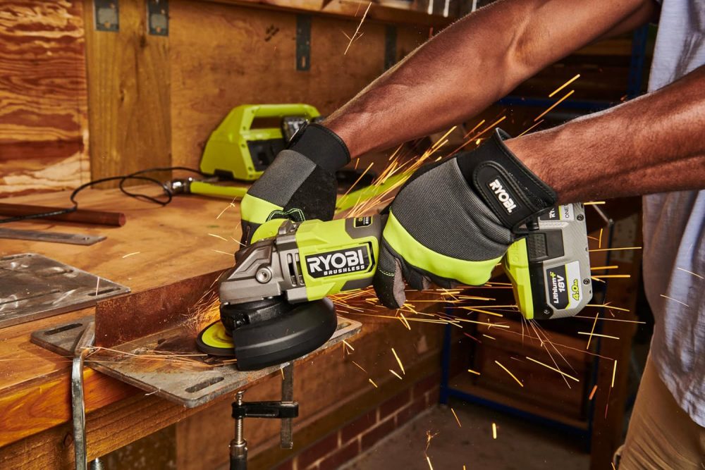 RYOBI aku kutna brusilica RAG18BL-0 18V + GRATIS aku set 18V 2,5Ah - Image 3