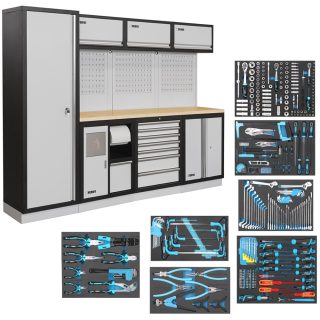 FERVI radionički modularni namještaj s alatom 290 dj. A007G-FRV