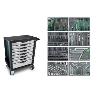 TOPTUL radionička kolica s alatom 8 ladica 488 dj. GE44803-TPL