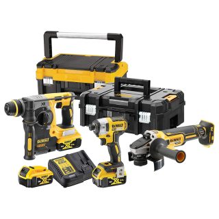 DEWALT aku set DCK305P3T-QW - DCF887 + DCH273 + DCG405 3xAku 18V 5,0Ah 2xkovčeg