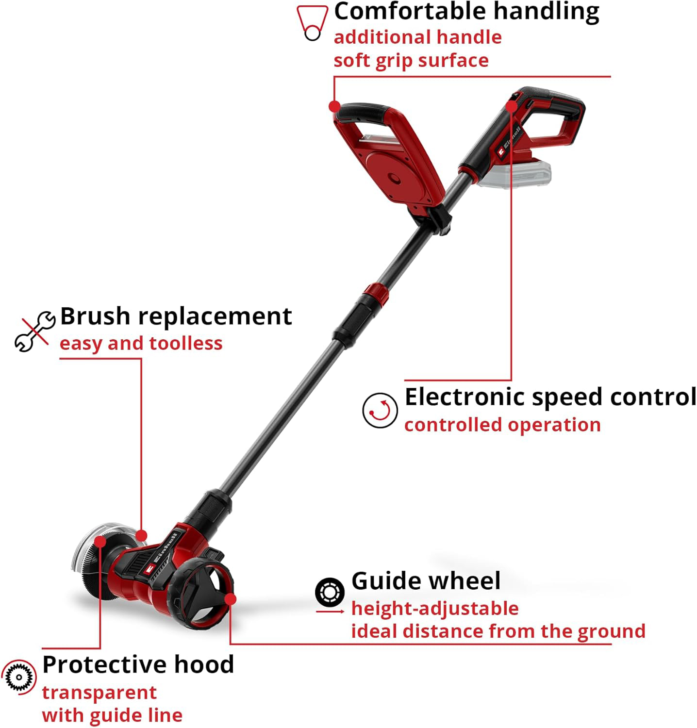 EINHELL aku čistač fuga GE-CC 18/110 Li E PXC 18V bez baterije - Slika 2