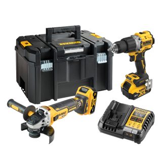DEWALT aku set DCK2026P2T-QW - aku bušilica DCD805 + aku kutna DCG405 XR 2xAku 18V 5,0Ah kovčeg