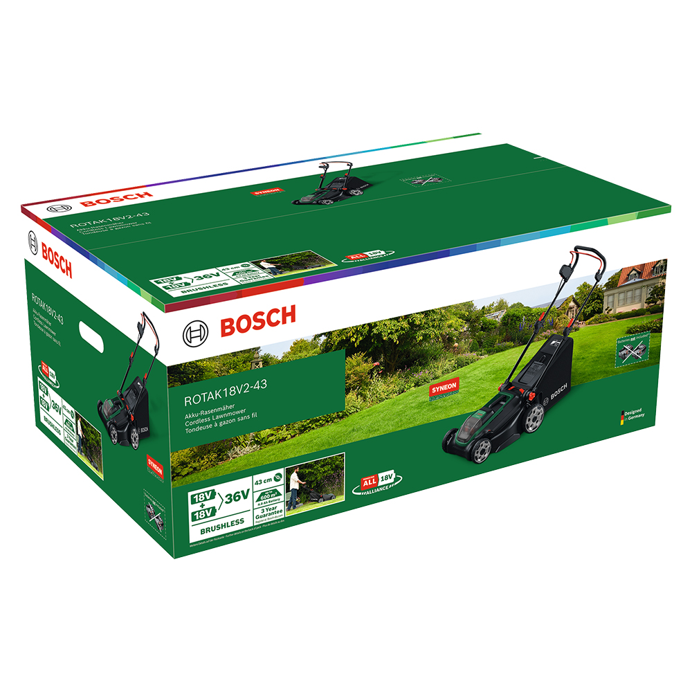 BOSCH aku kosilica za travu Rotak 18V2-43 18V bez baterije - Slika 3