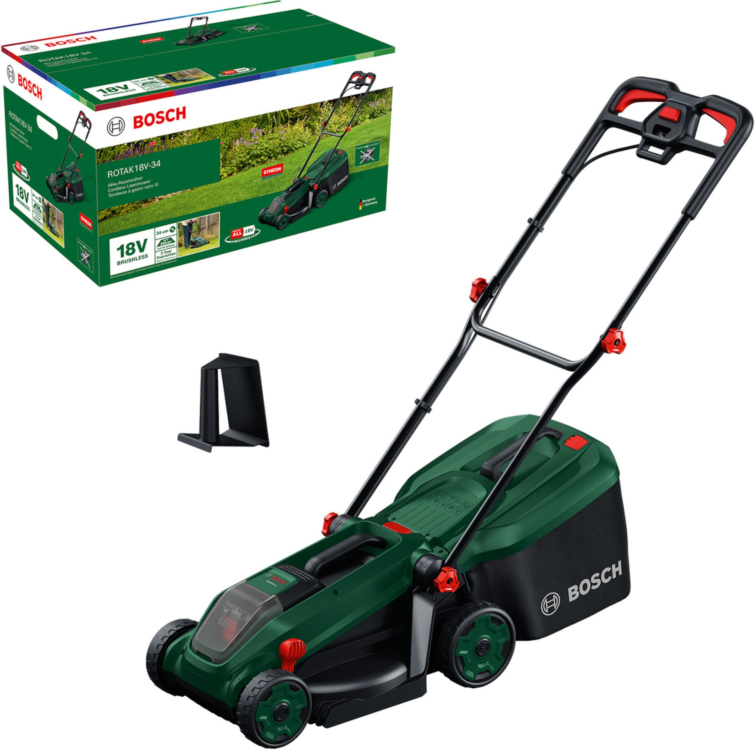 BOSCH aku kosilica za travu Rotak 18V-34 18V bez baterije - Slika 2
