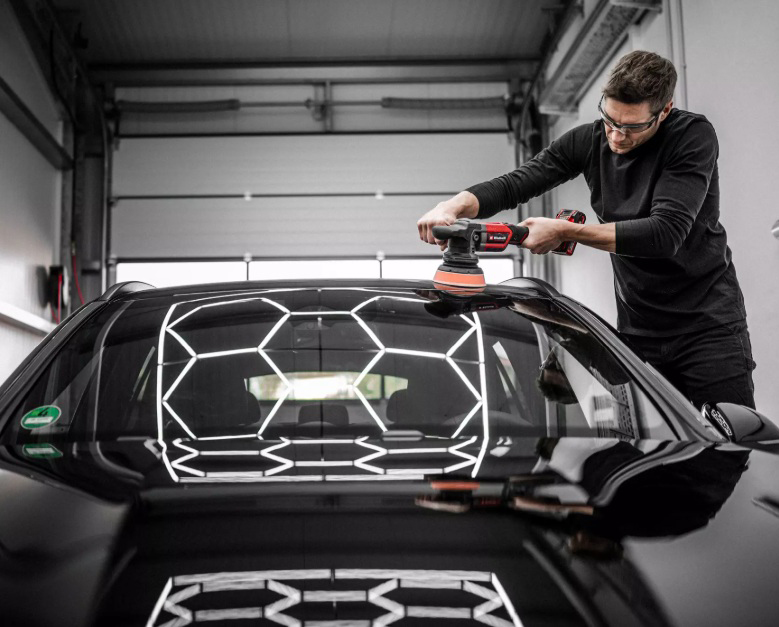 EINHELL PROFESSIONAL aku polirka CP-EP 18/125 Li BL PXC 18V bez baterije - Slika 7