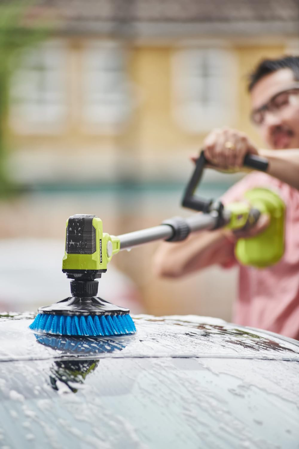 RYOBI aku teleskopska četka za čišćenje R18TPS-120G 18V 2,0Ah + GRATIS aku set 18V 2,5Ah - Slika 3