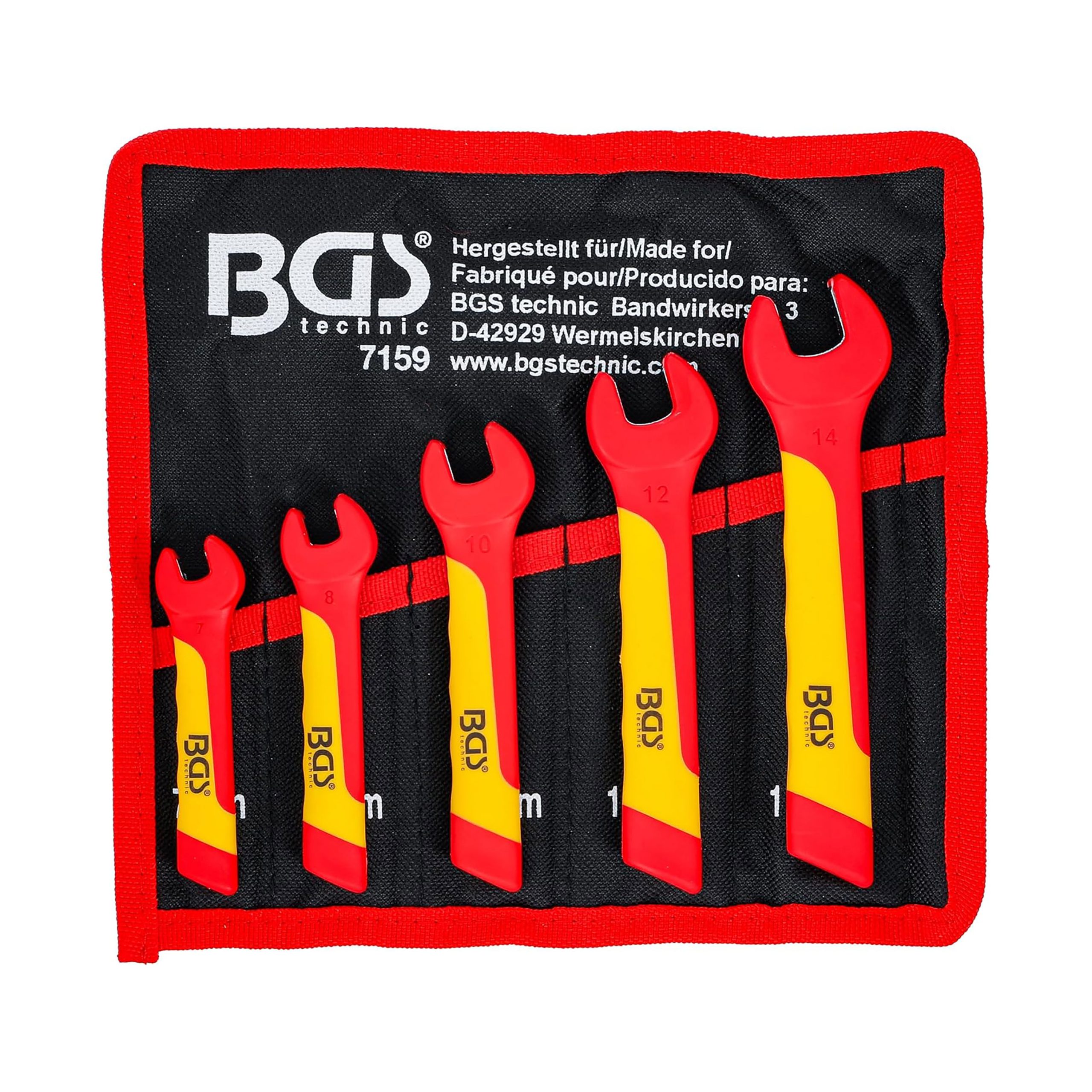 BGS set ključeva viličasti VDE 7-14 mm 5 dj. 7159