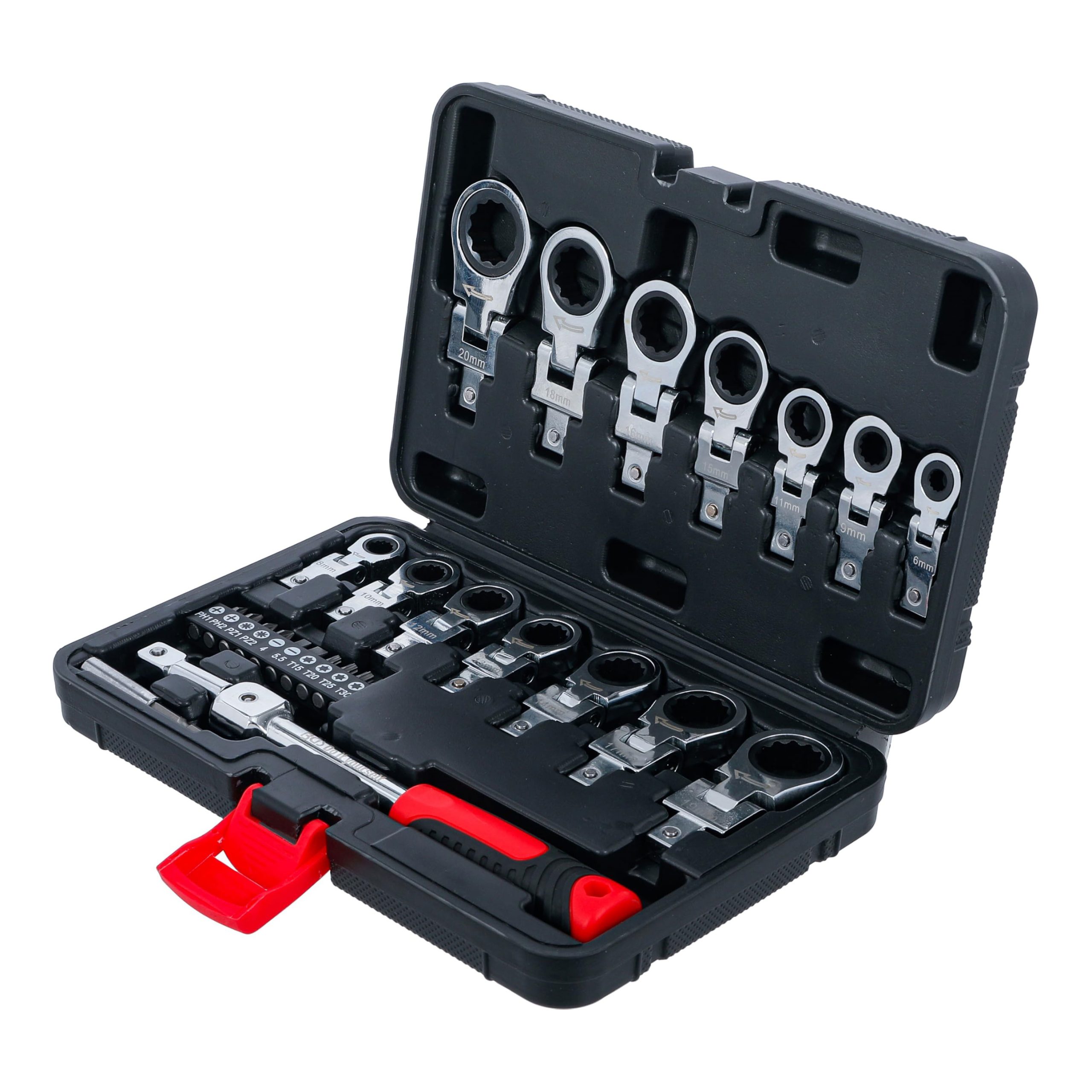 BGS set okastih ključeva s račnom 6-20 mm 27 dj. 84529
