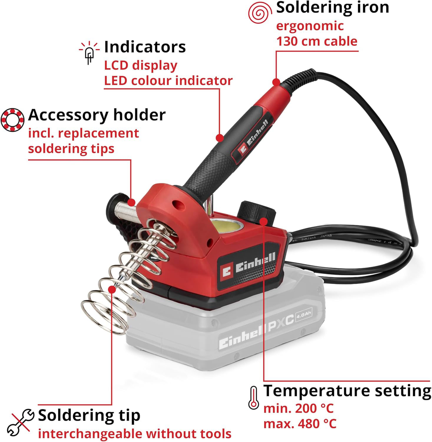 EINHELL aku lemilica TE-SI 18/480 Li E PXC 18V bez baterije - Slika 2