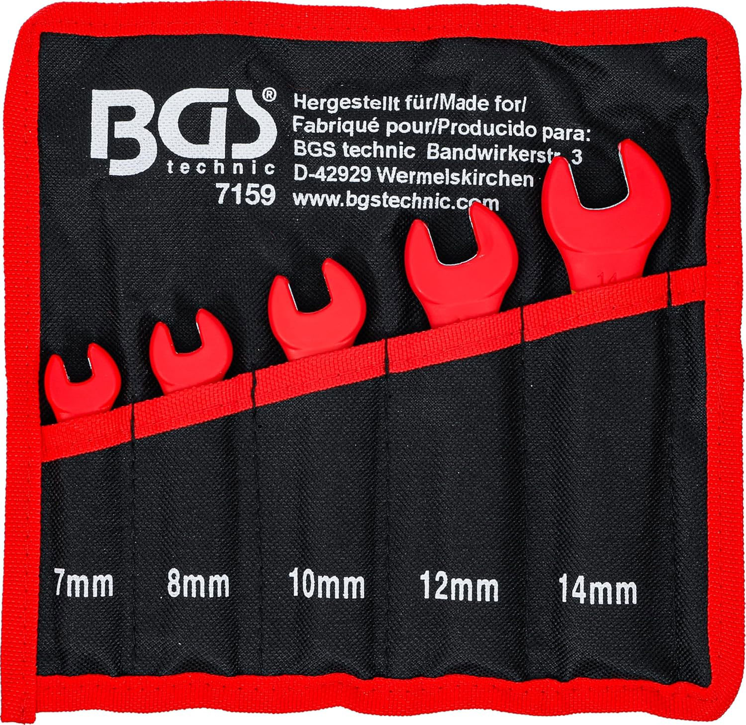 BGS set ključeva viličasti VDE 7-14 mm 5 dj. 7159 - Slika 4