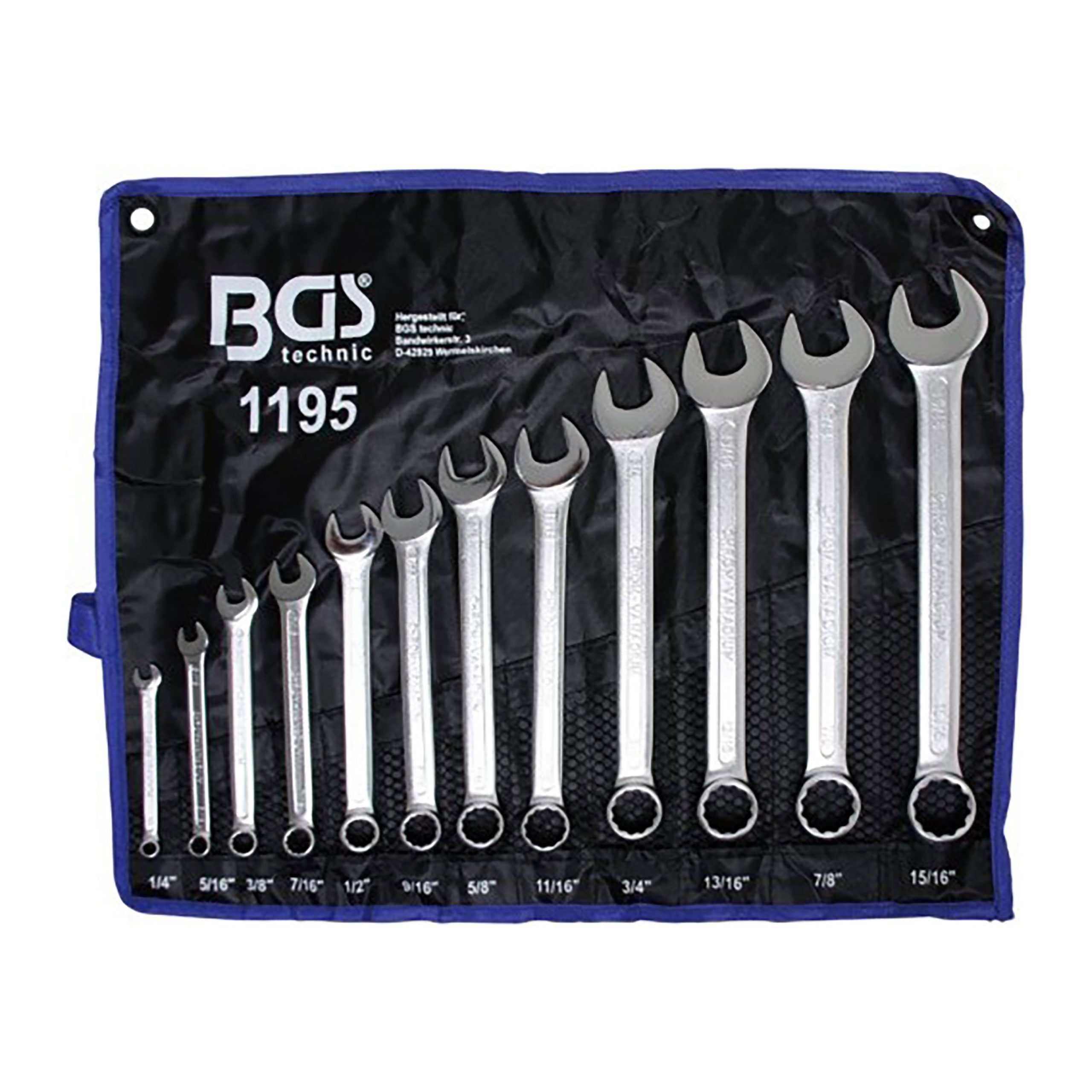 BGS set viličasto-okastih ključeva 1/4"-15/16" 12 dj. pro+ 1195