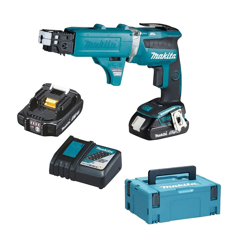 MAKITA aku odvijač DFS452AJX2 2xAku 18V 2,0Ah Makpac