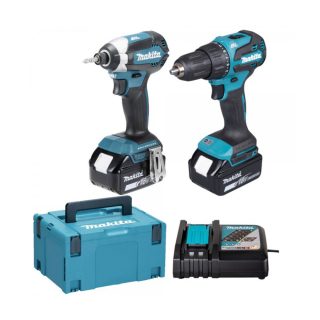 MAKITA aku set DLX2537TJ - DHP490 + DTD153 2xAku 18V 5,0Ah DC18RC Makpac