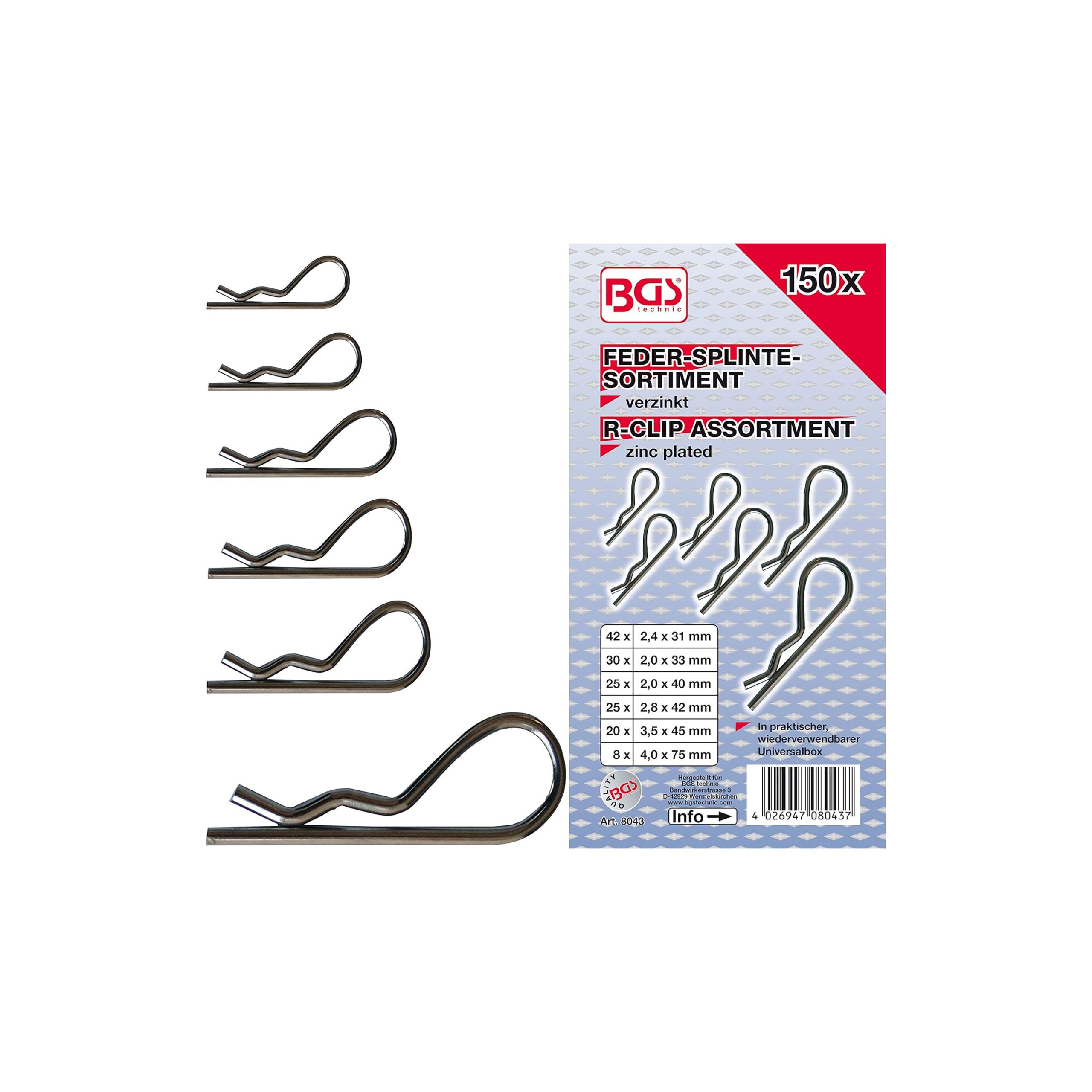 BGS set osigurača 150 dj. pro+ 8043