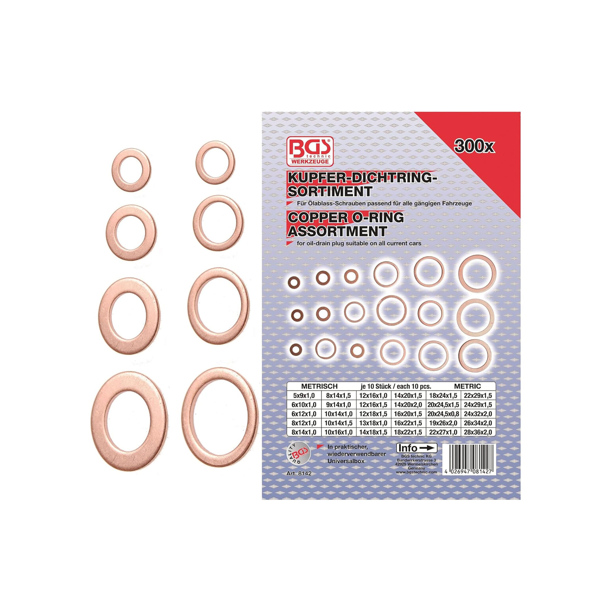 BGS set bakrenih podloški 300 dj. pro+ 8142