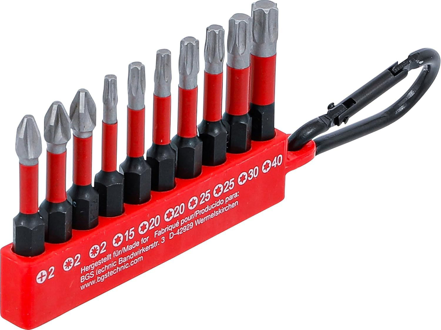 BGS set bitova Torx 1/4" 50 mm 10 dj. 20818 - Slika 3