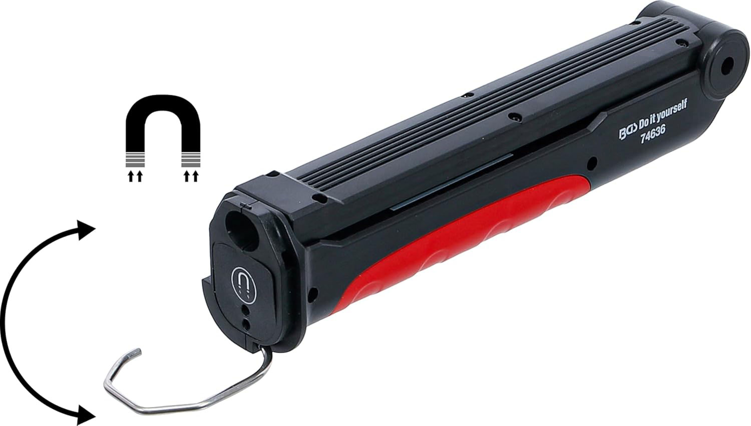 BGS svjetiljka COB-LED s magnetom, punjiva 74636 - Slika 5