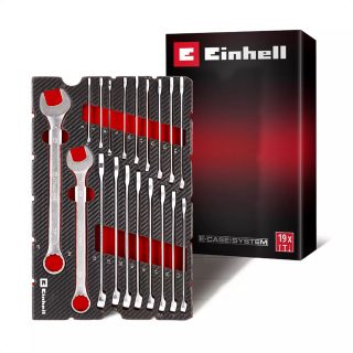 EINHELL umetak za E-Case, set kombiniranih viljuškasto-okastih ključeva, 19/1