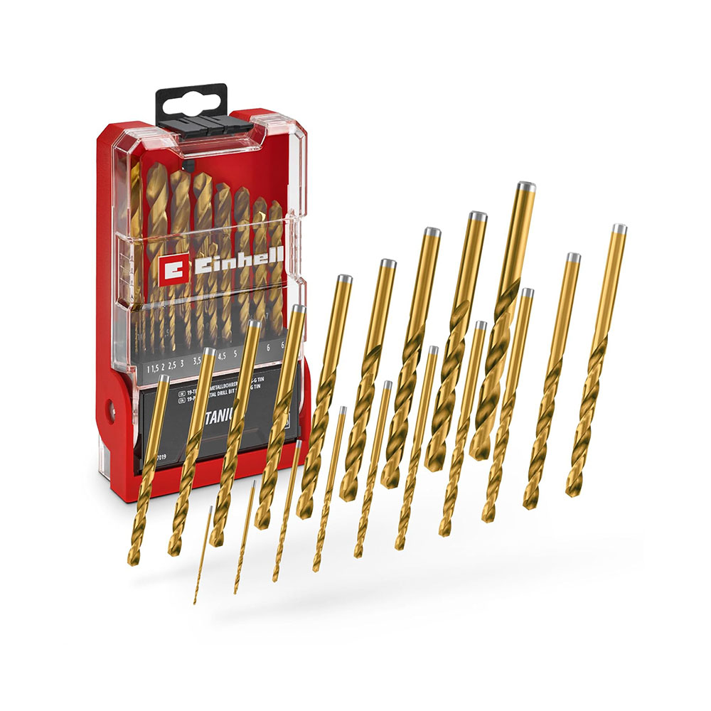 EINHELL set svrdla za metal, 19/1, HSS-TIN