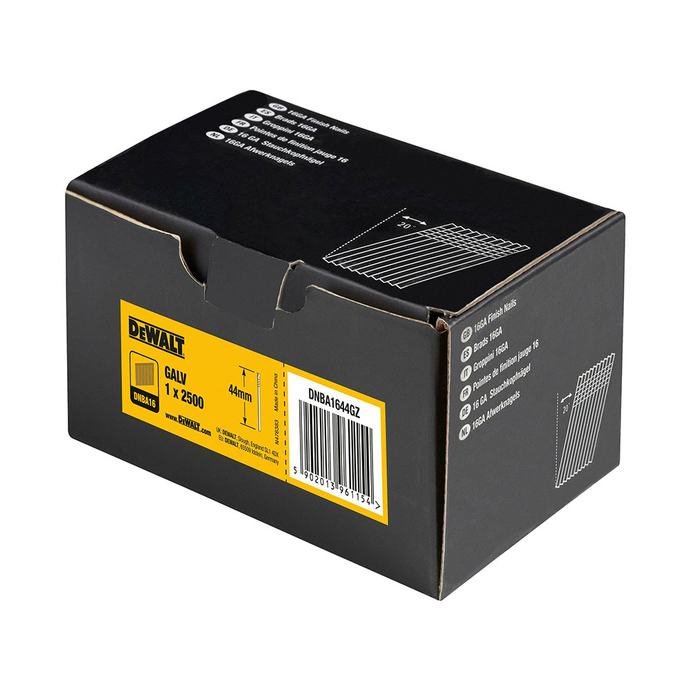 DEWALT čavli za drvo 44x1,6 mm, 2500 kom DNBA1644-GZ