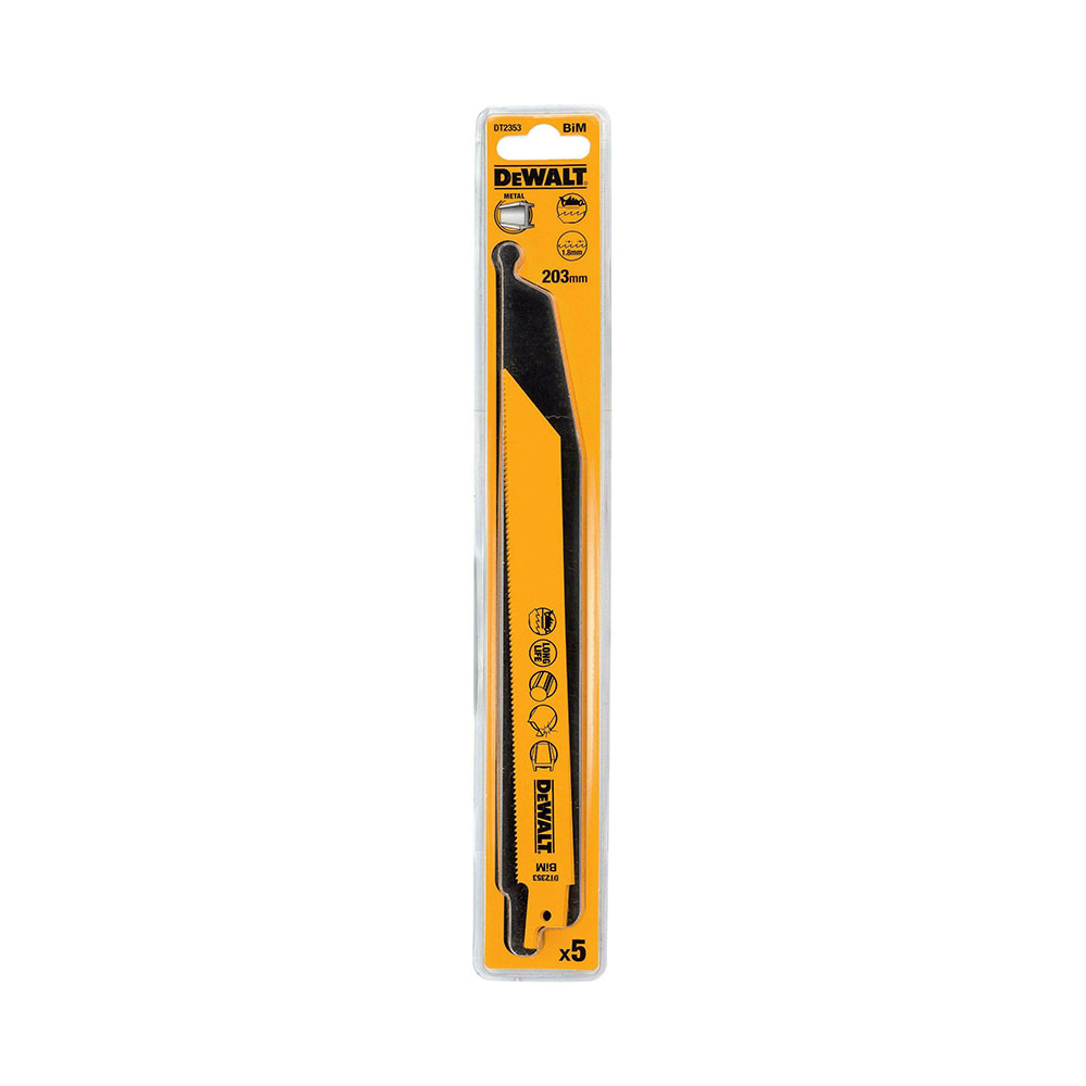 DEWALT set listova sabljaste pile 203 mm, 5 kom DT2353-QZ