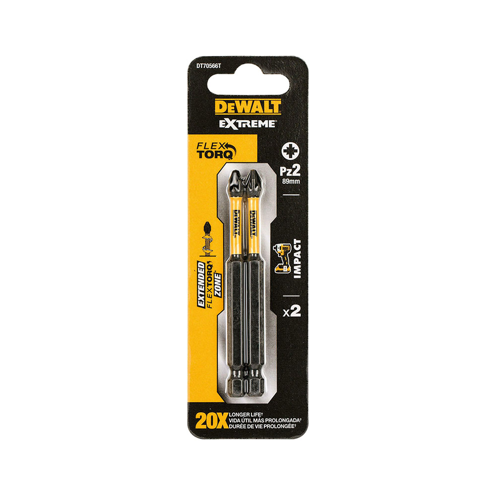 DEWALT set bitova PZ2, 89 mm 2dj. DT70566T-QZ